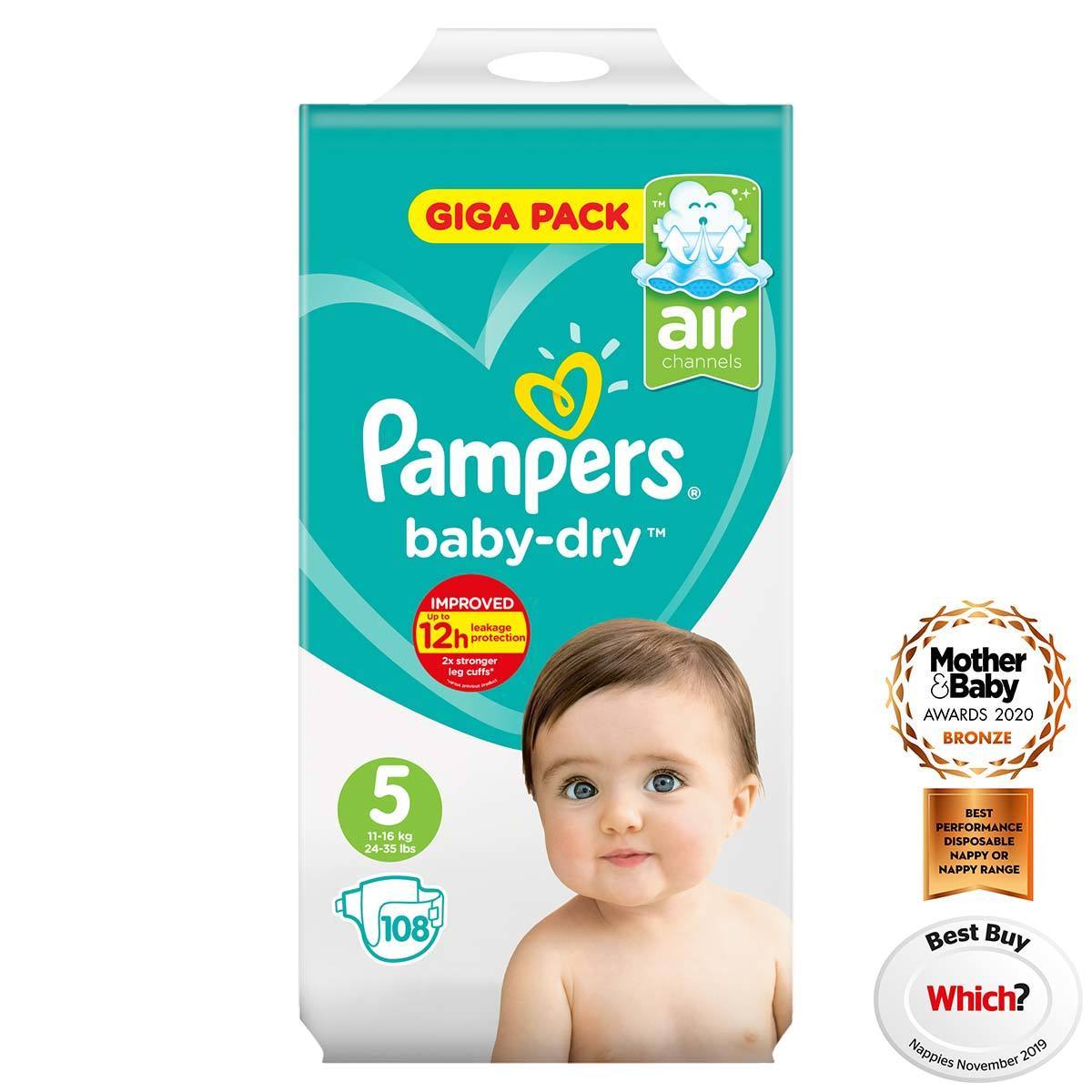 pampers nappy size