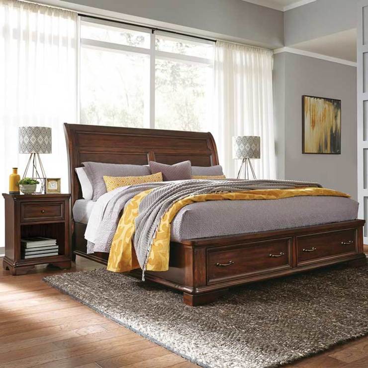 Samson Crosby King Size Bed Frame 2 Nightstands Costco Uk Samson Crosby King Size Bed Frame 2 Nightstands