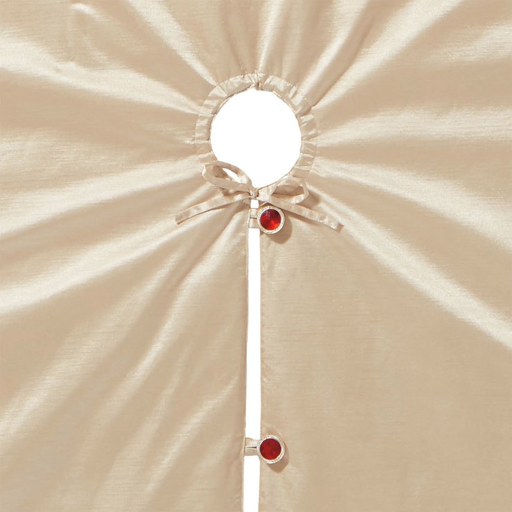 Decorative 66" (1.68 m) Christmas Tree Skirt in Cream Costco UK