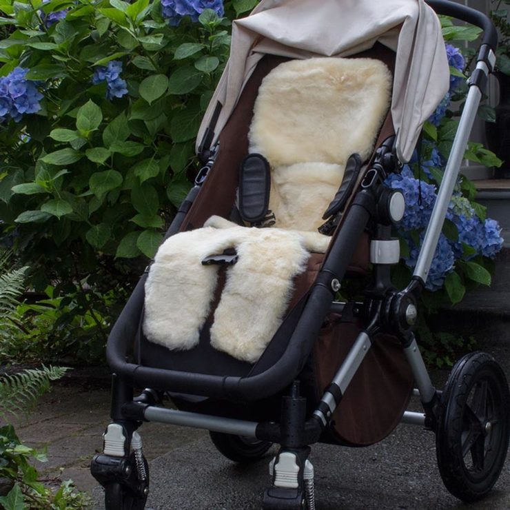 bowron sheepskin pram liner