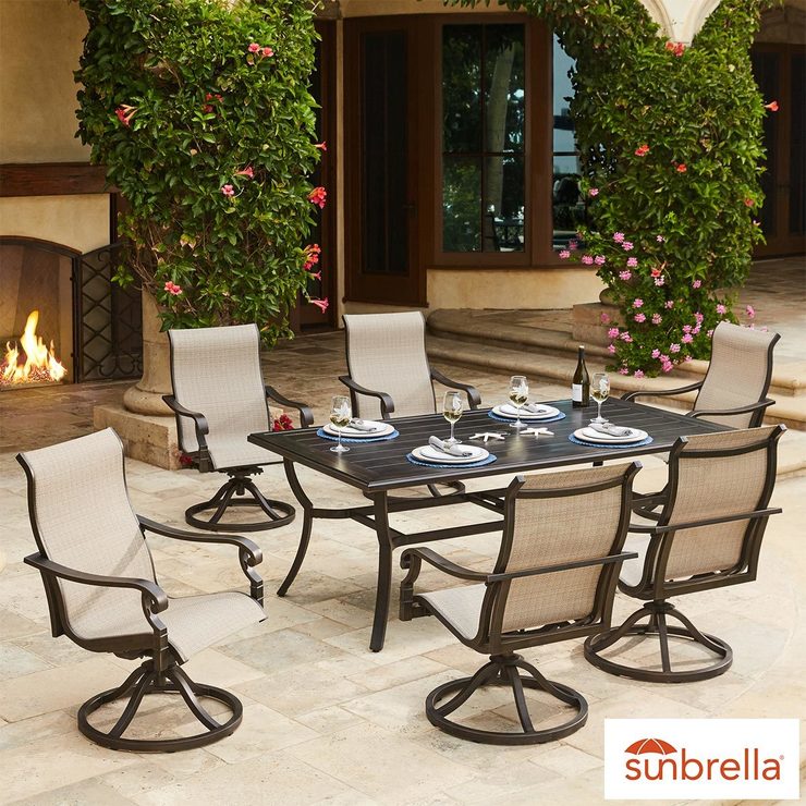 Sunvilla Beaumont 7 Piece Sling Dining Set Cover Costco Uk Sunvilla Beaumont 7 Piece Sling Dining Set Cover