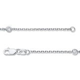 0.23ctw Round Brilliant Cut Diamond Infinity Bracelet, 18ct White Gold