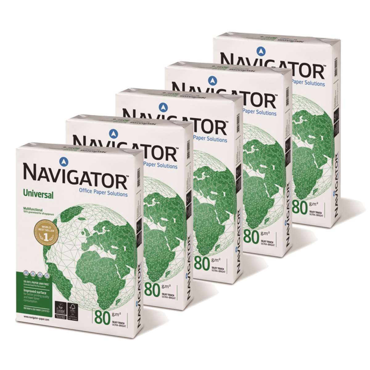 Navigator Universal A4 80gsm White Box of Paper - 2500 sheets
