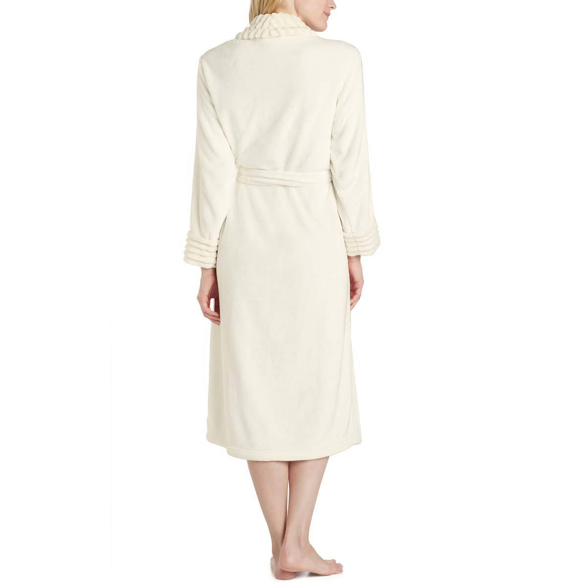 Carole Hochman Women's Plush Robe in Ivory, Small Costco UK