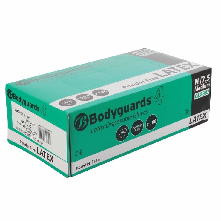 Wallace Pack of 100 Medium Latex Gloves 2603005 Costco UK